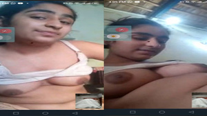 Pakistani village girl bares her naked body on live video call