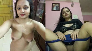 Indian babe gets naked and flaunts her curves in a video