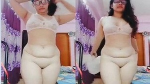 Busty Indian babe flaunts her big butt and pussy