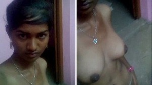 Rare Indian babe reveals her breasts and intimate area