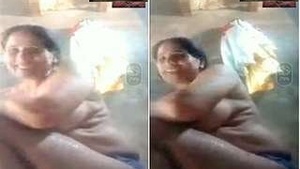 Horny bhabhi getting clean in the shower
