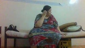 Overweight mature Arab woman neglected in video