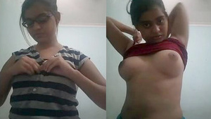 Desi girl records her nude body in part 2