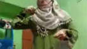 Muslim woman in hijab and burka in desi video