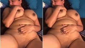 Horny girl with big boobs and pussy gets caught on camera by lover