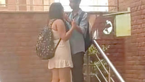 Romantic couple from Delhi college enjoys outdoor sex