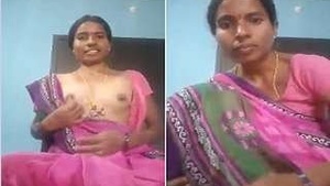 Telugu bhabhi's solo masturbation session with her naked body