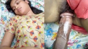 Indian couple enjoys passionate sex in the village