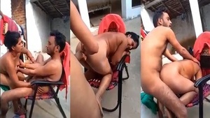 Desi MMS video of hardcore sex in village courtyard