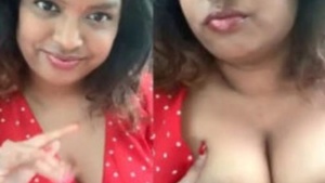 Outdoor babe flaunts big boobs in car