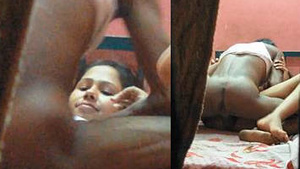 Hidden camera captures Indian couple in steamy sex session