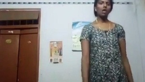 Tamil auntie's sensual undressing in a video