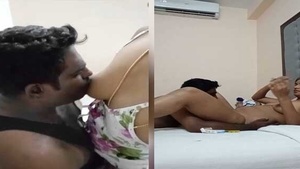 Mallu girl pleasures herself with a dildo in a hotel room