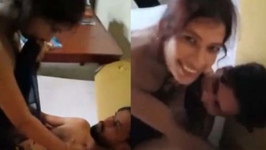 Desi couple's homemade video of fucking in marathi