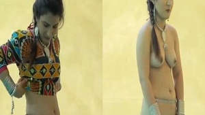 Watch a beautiful Indian girl strip and have sex in this video