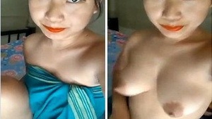 Watch as a stunning girl reveals her body and gets naughty