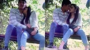 Nepali couple enjoys outdoor romance in HD video