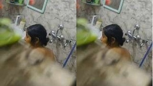 Hidden camera captures bhabi's private moments in the shower