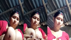 Busty Bengali wife flaunts her massive breasts in a steamy video