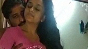 Enjoy the sensual foreplay and titty play of this Indian couple's video
