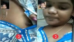 Exclusive video of a shy Indian girl revealing her breasts for the first time