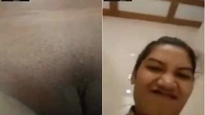 Bangla girl shares intimate moments with lover through video call