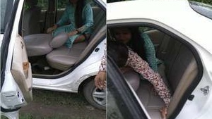 Desi couple records their steamy car sex session