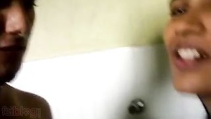 Desi babe gives a mind-blowing blowjob in the shower