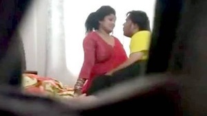 Amateur couple filmed in bedroom without their knowledge