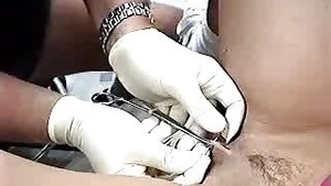 The clitoris pierced is submissive to pleasure.