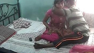 Desi girlfriend sneaks into her ex-boyfriend's hotel room and gets spanked