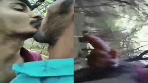 Tamil gay couple enjoys outdoor sex in public park