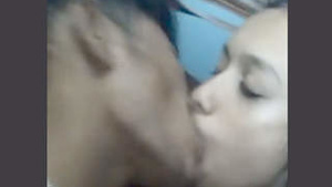Mallu lovers having fun with smooching and kissing