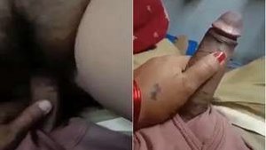 Desi wife gives a handjob and fucks her husband's cock in HD