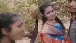 Exclusive amateur porn video featuring Bhabhi's outdoor romance and blowjob