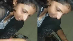 College girl gives a BJ to her boyfriend with a phone