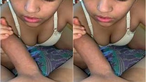 Amateur Desi girl enjoys sucking dick in exclusive video