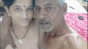 Indian grandfather and teen girl in steamy video