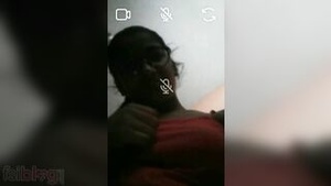 College girlfriend flaunts her big boobs in a video call