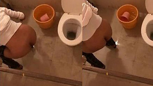Hidden camera captures Rishika Bhabhi recording while urinating