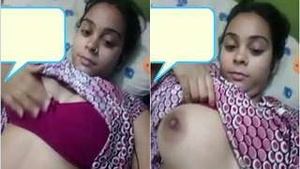 Cute Indian girl flaunts her body in exclusive video call part 1
