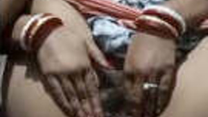 Bhabhi's solo masturbation with her fingers