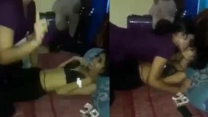 Indian lesbian friends have fun in a porn video