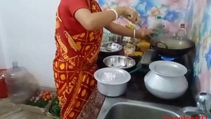 Desi wife's kitchen sex video in Bhojpuri language
