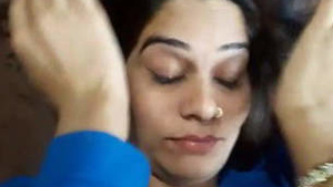 Indian wife moans with pleasure while having sex