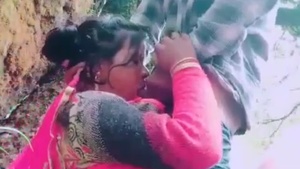 Desi wife gets fucked outdoors by her lover