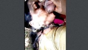 Desi couple enjoys outdoor sex in the jungle