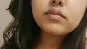 Cute Indian girl takes a selfie
