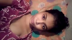 Cute Indian girl flaunts her small boobs in a sexy video