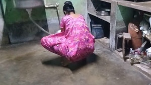 Bengali maid gets spanked and fucked by her employer in a hot kitchen scene